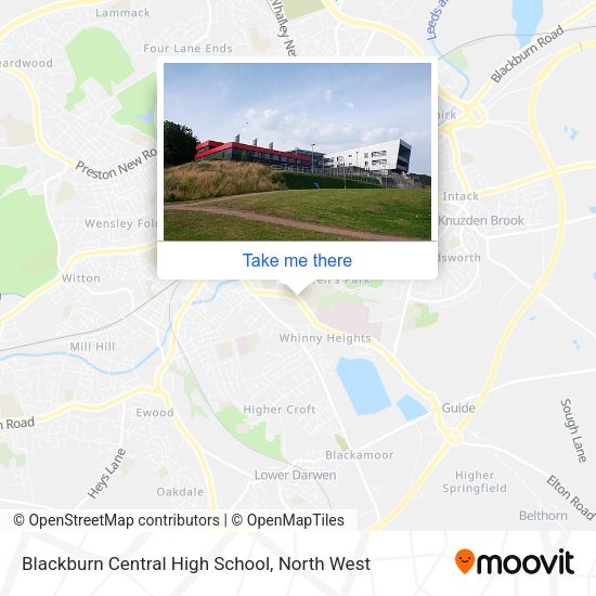 Blackburn Central High School map