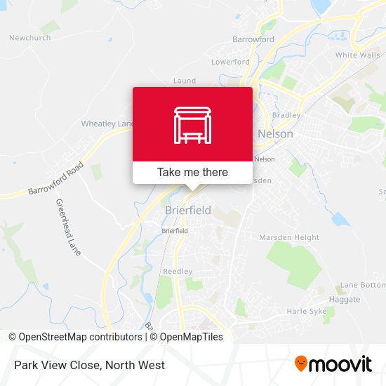 Park View Close map