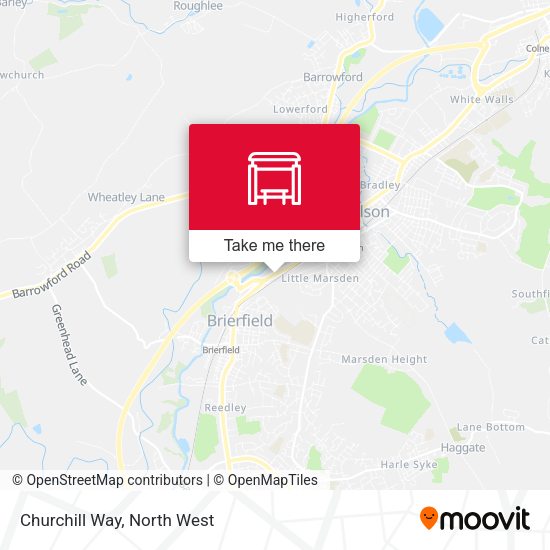 Churchill Way map