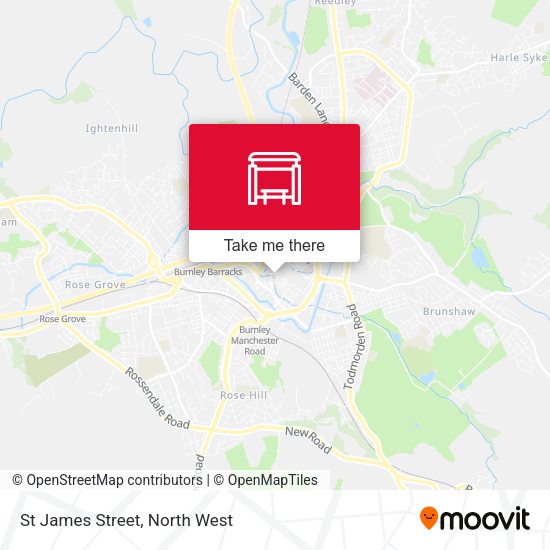 St James Street map