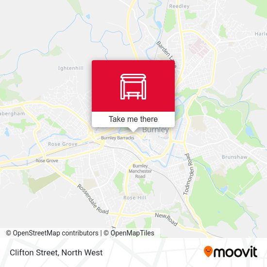Clifton Street map