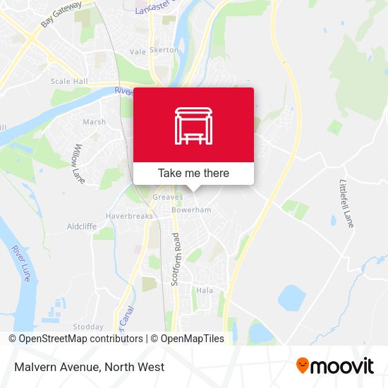 Malvern Avenue map