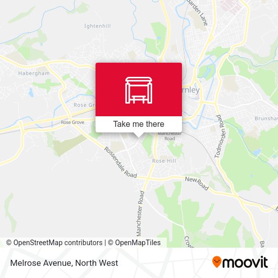 Melrose Avenue map
