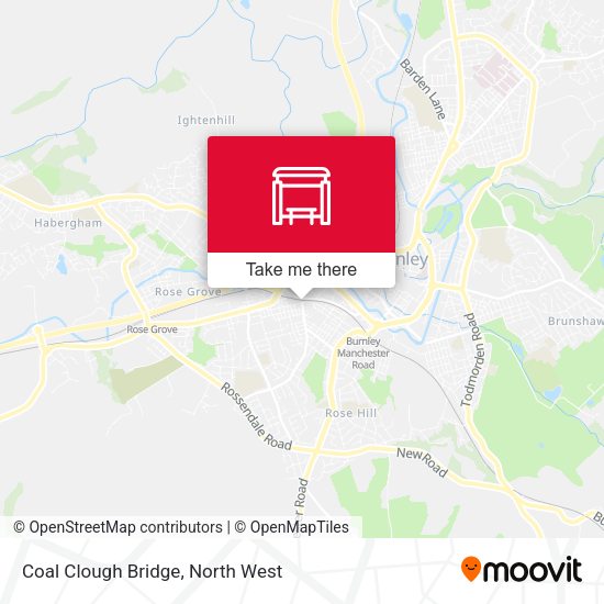 Coal Clough Bridge map