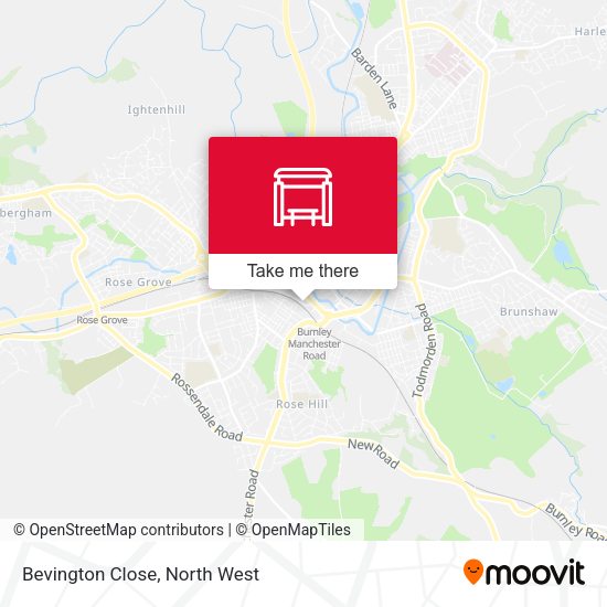 Bevington Close map