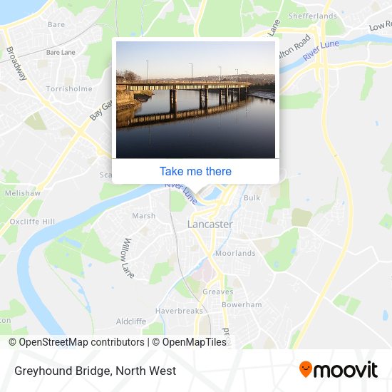 Greyhound Bridge map