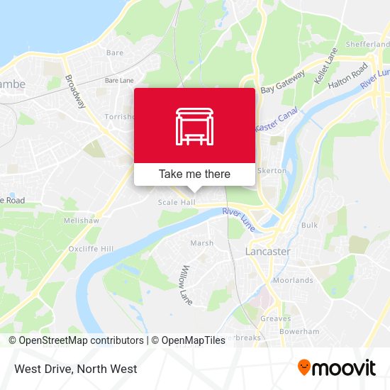 West Drive map