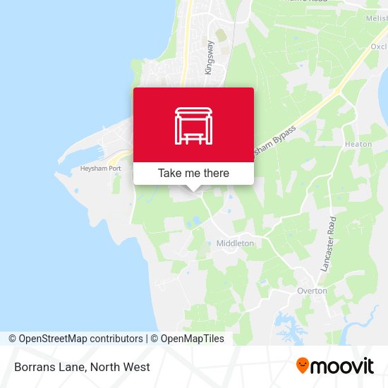 Borrans Lane map