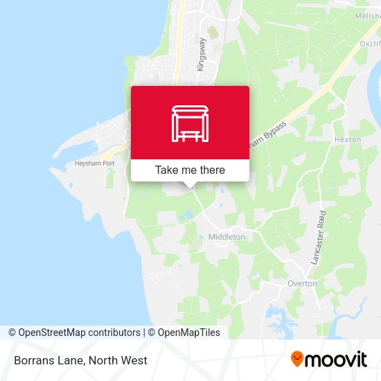 Borrans Lane map