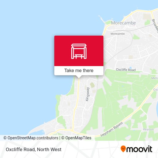 Oxcliffe Road map