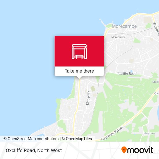 Oxcliffe Road map