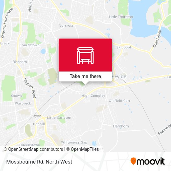 Mossbourne Rd map