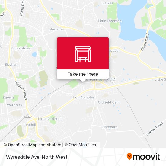 Wyresdale Ave map