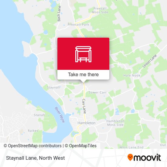 Staynall Lane map
