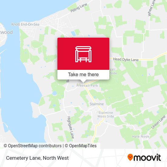 Cemetery Lane map