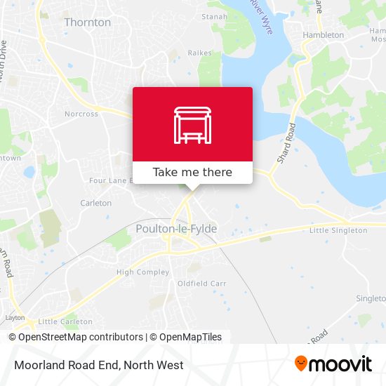 Moorland Road End map