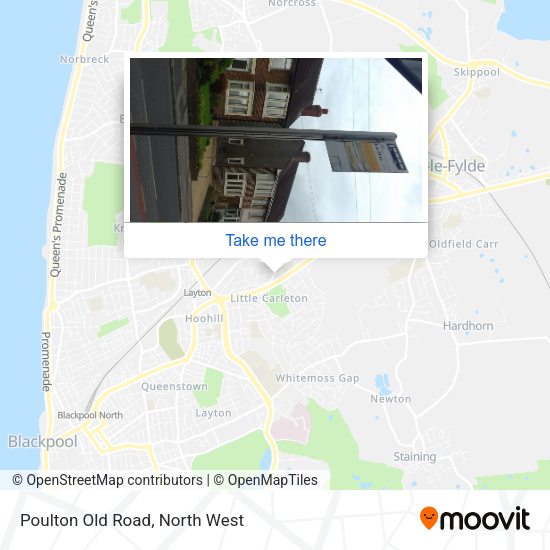 Poulton Old Road map