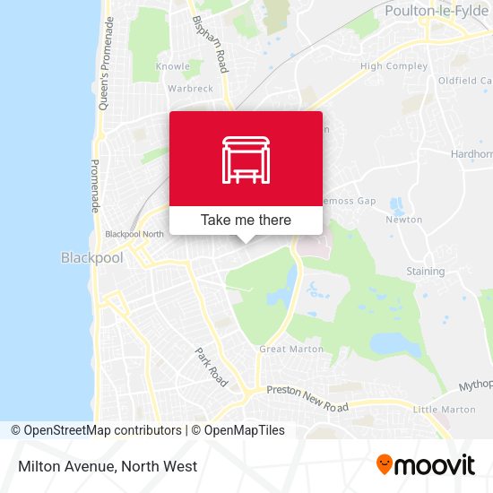 Milton Avenue map