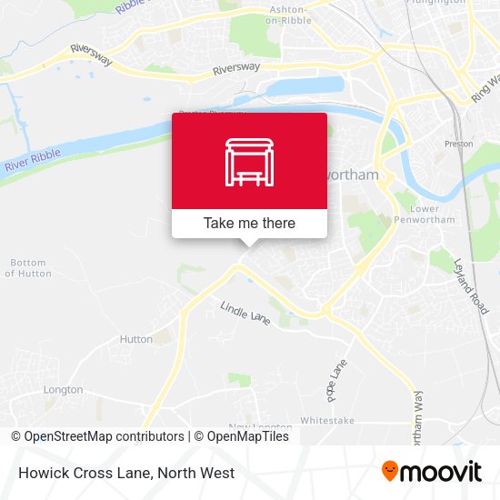 Howick Cross Lane map