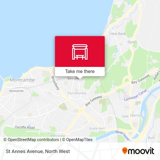 St Annes Avenue map