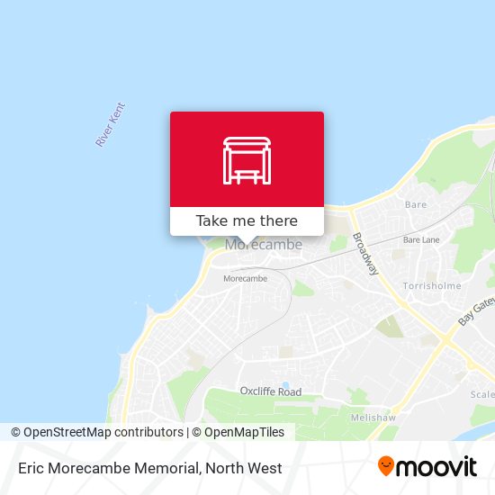 Eric Morecambe Memorial map