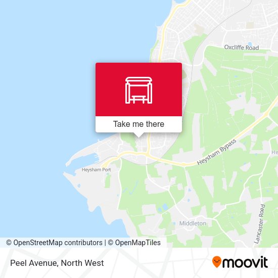 Peel Avenue map