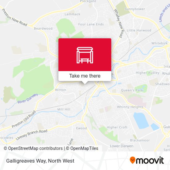 Galligreaves Way map