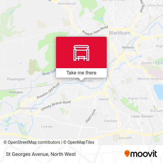 St Georges Avenue map