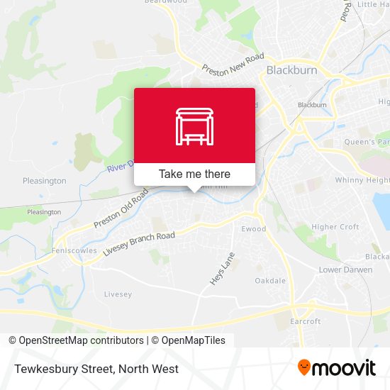 Tewkesbury Street map