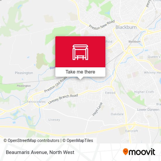 Beaumaris Avenue map