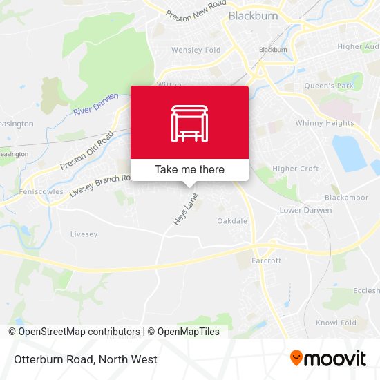 Otterburn Road map