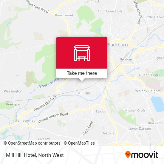 Mill Hill Hotel map