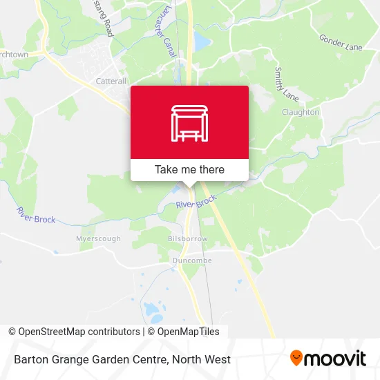Barton Grange Garden Centre map