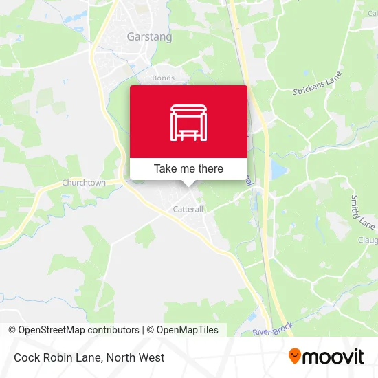 Cock Robin Lane map