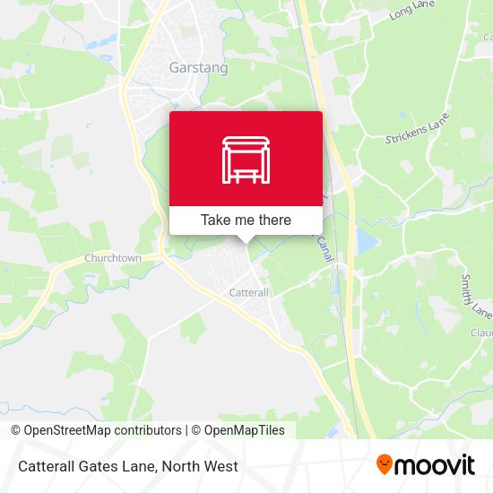 Catterall Gates Lane map