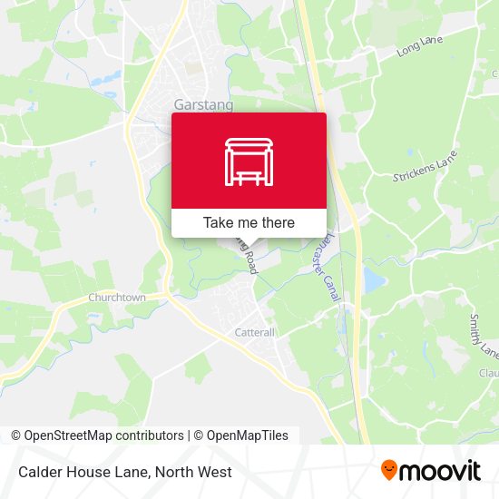 Calder House Lane map