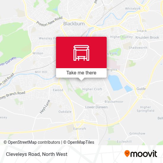 Cleveleys Road map