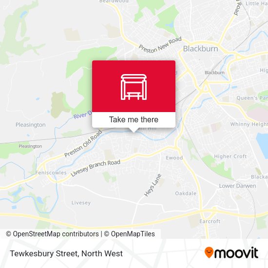 Tewkesbury Street map