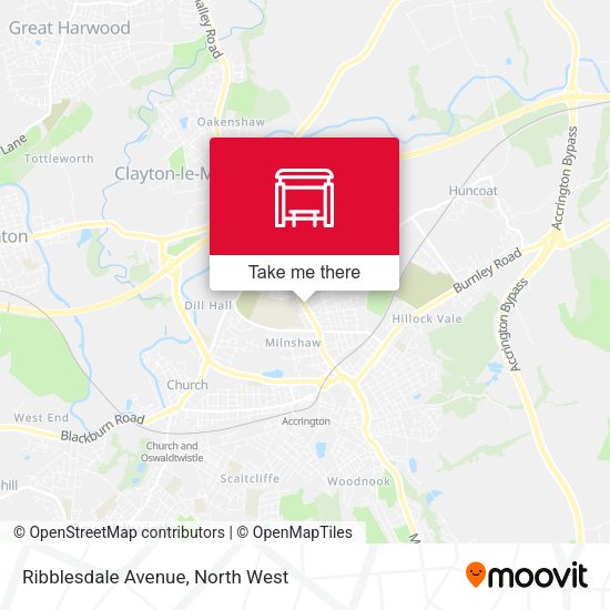 Ribblesdale Avenue map