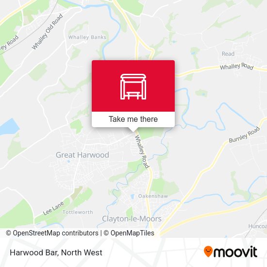 Harwood Bar map