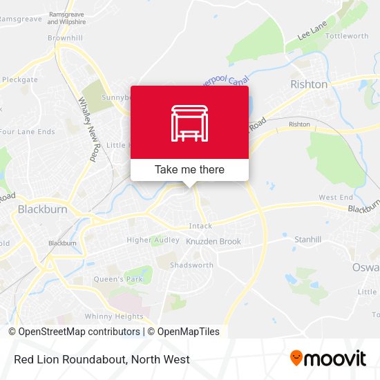 Red Lion Roundabout map