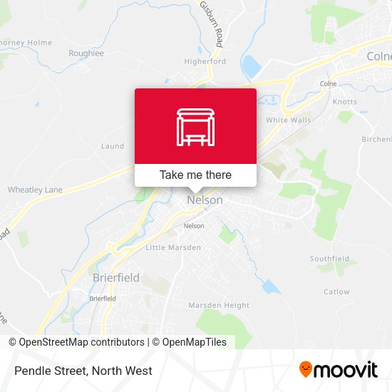 Pendle Street map