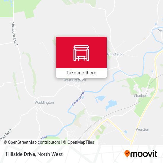Hillside Drive map
