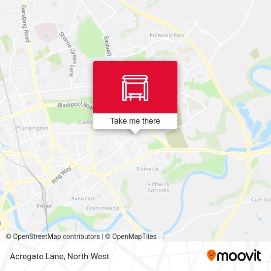 Acregate Lane map