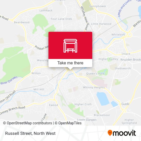 Russell Street map