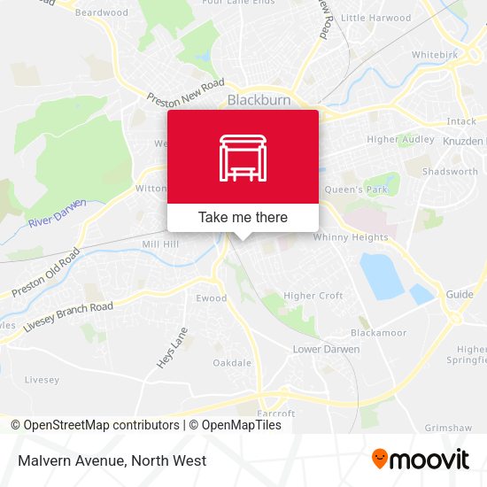Malvern Avenue map