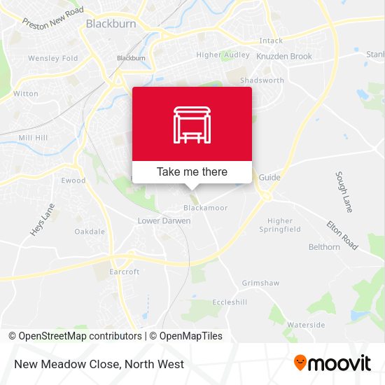 New Meadow Close map