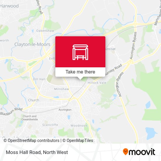 Moss Hall Road map