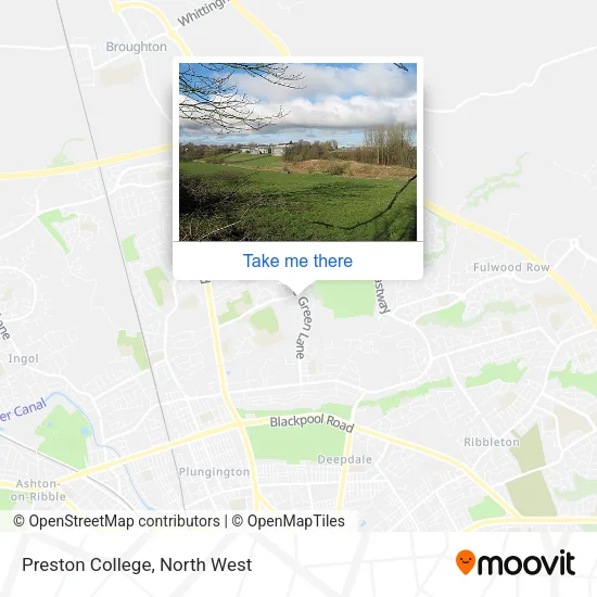 Preston College map