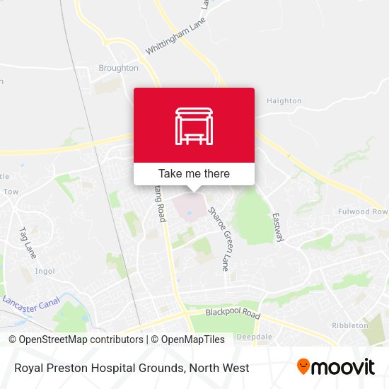 Royal Preston Hospital Grounds map